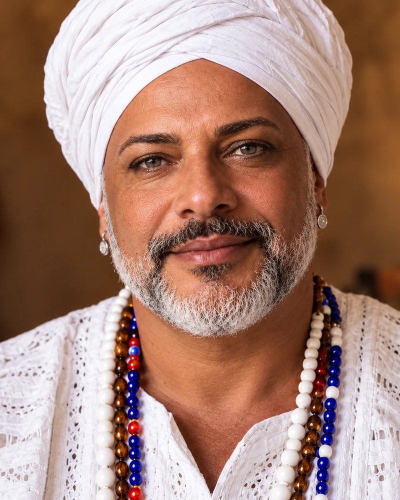 Pai Paulo de Omolú, dirigente do terreiro (personagem fictício)
